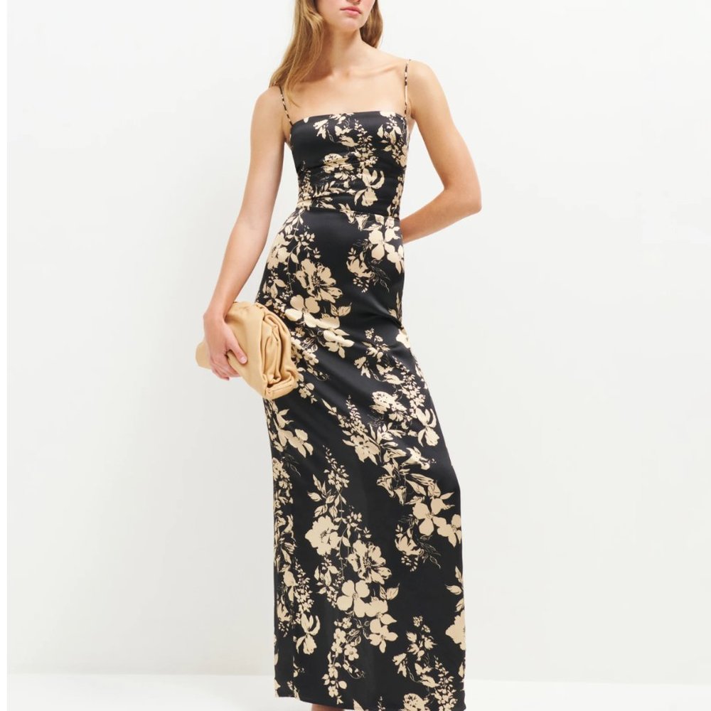 Reformation Frankie Silk Dress - Gisele - Picture 4 of 7